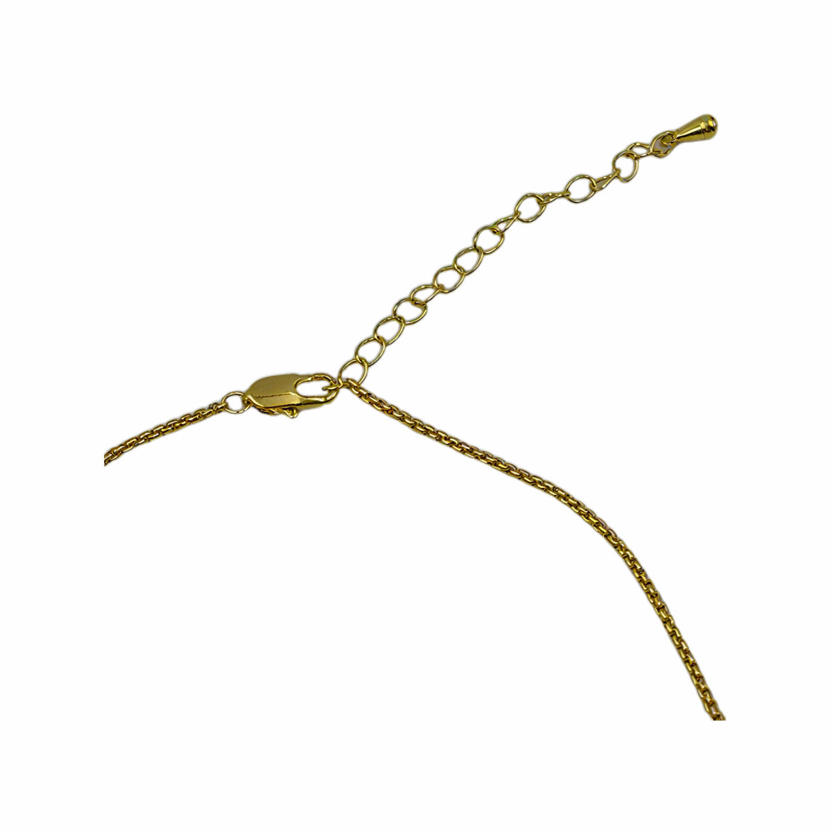 Vintage Square Enamel Pendant Necklace, 18K Gold Plated Copper Green Leaf Baroque Pearl Box Chain Statement Jewelry For Women